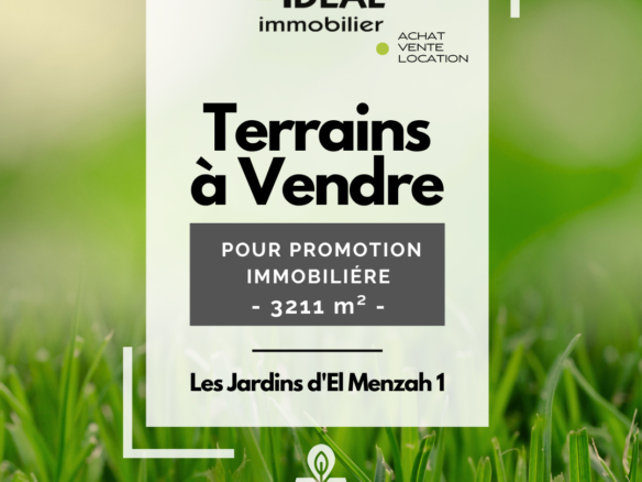 errain promotion immobilière Jardin Menzah 1